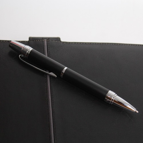 Bailey Black Lacquer Ballpoint Pen