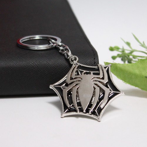 Spiderman Face Marvel Superhero Metal Keychain for Car Bike Men