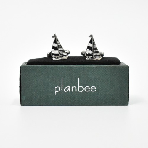 Cufflinks For Men Stainless Steel Boat Design Cuff links With Enamel Finish Cuff links for Men And Boys.