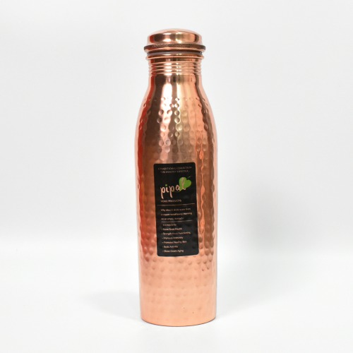 Aqua Hammered Copper Bottle, 950ml