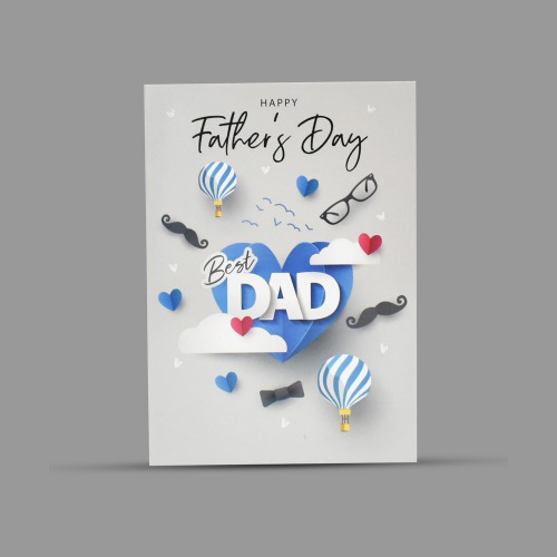 Happy Father's Day| Best Dad| Father's Day Greeting Card