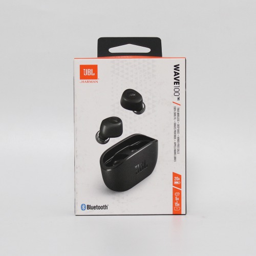 JBL Wave 100TWS True Wireless In-Ear Earbud, 20 hours of combined playback Bluetooth Headphones (Blue, True Wireless)