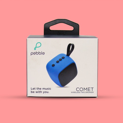 Pebble Comet TWS 5W Bluetooth Speaker In Built Microphone ( Blue)