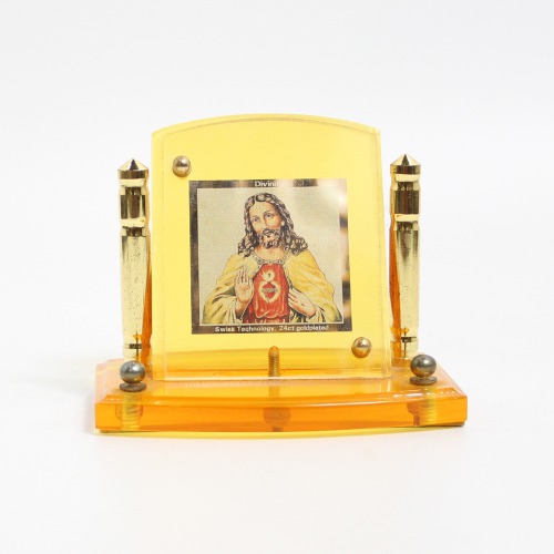 Jesus Photo Frame Yellow Colour Statue | Photo Frame Painting Wall Hanging Home Decoration Living | Bed Room