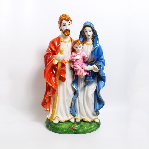 Home decor Fiber Jesus Holy Family Home Decorative Christmas Decoration Statue Showpiece Idol