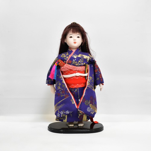 Oriental Japanese Kimono Kabuki Doll Geisha Action Figure Figurine Statue | Home Decoration Purple Red Clothes