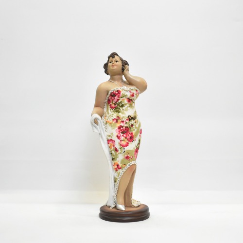 Fat Woman Figure Statue Lady Figurine Sculpture Resin Desktop Decor Stand | Resin Elegant Fat Lady