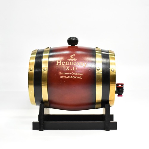 Teak Wood Barrel Liquor Decanter