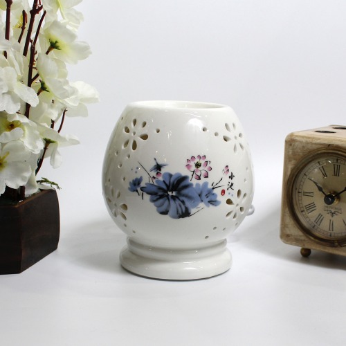 Ceramic Electric Diffuser Lamp Round Shape Oil Burner for Home