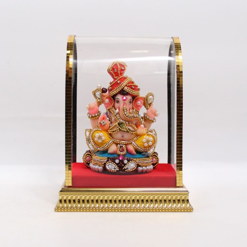 Ganesha Statue Sitting On Singasan Murti | Ganesha Murti | Ganesha | Statue For Living Room | Ganesha showpiece