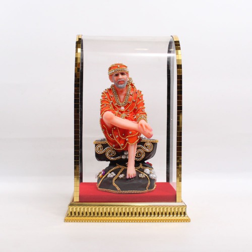 Small Sai Baba Cabinate Murti | Statue For Living Room | showpiece | Showpieces In Home | Car Dashboard