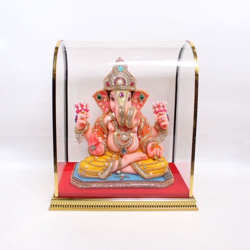 Dagdu Shet Big Size Cabinet Murti | Statue for Living Room | Ganesha showpiece | showpieces in Home