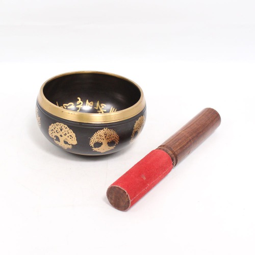 Singing Bowl | Tibetan Prayer Instrument with Wooden Stick | Meditation Bowl | Music Therapy