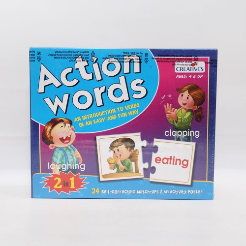 Action Words 2 in 1 Pack An Introduction To Verbs In An Easy And Fun Way | Activity Games | Board Games