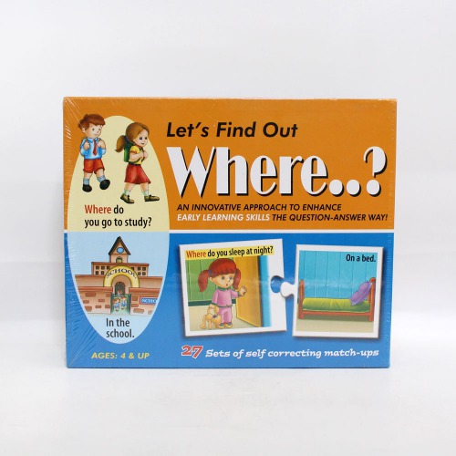 Creative Educational Aids P. Ltd. Let's Find Out Where Puzzle (Multi-Color, 54 Pieces) | Activity Games | Board Games