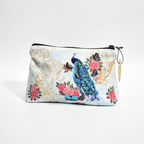 Pinaken Peacock Cosmetic Bag For Women and Girls