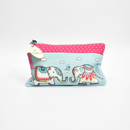 Pinaken Jumbo Trunk Printed Two Zipper Pouch