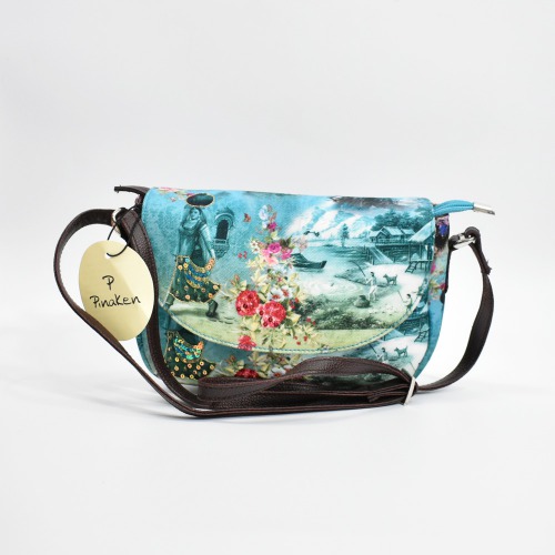 Pinaken Floral Printed Messenger Bag