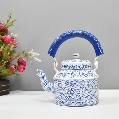 Royal Kettle Holder Handicraft Decorative Kettle | Traditional Hand-Painted Kettle Showpiece For Home Decoration