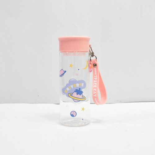 Pink And Orange Water Bottle For Kids | Adults Double Walled Flask | Spill Proof Lock Closure