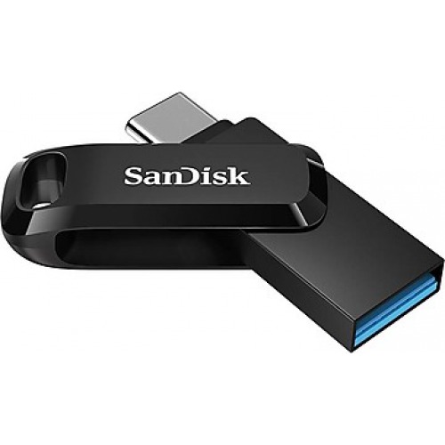 SanDisk 64GB Ultra Dual Drive Go USB Type-C Flash Drive( Black)