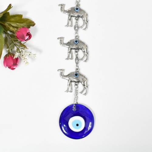 Camel Evil Eye Hanging for Good Luck Prosperity Zodiac Success Health Wealth Office Home Decor & Car