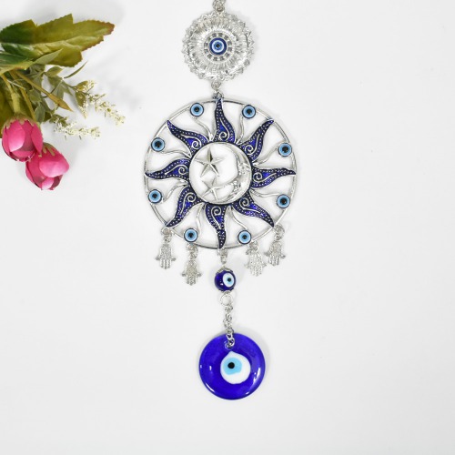 Sun Moon And Star Evil Eye Hanging Wall Decor Hanging Decoration Lucky Pendant Mystic Protection Charm