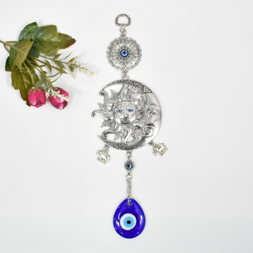 Sun And Moon Evil Eye Hanging Wall Decor Hanging Decoration Lucky Pendant Protection Charm Home Room Decor