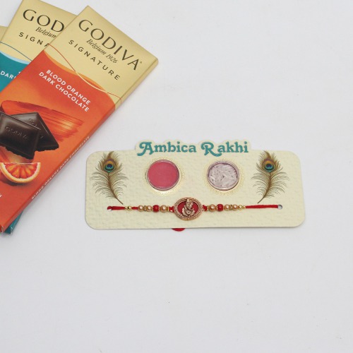 Multicolour Peapock Design Elegant Rakhi Set | Band for Beloved Brother | Raksha Bandhan | Rakhi For brother