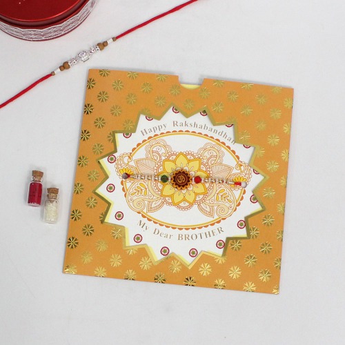 Happy Raksha Bandhan to My Dear Brother Greeting Card