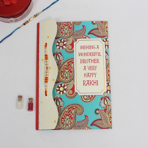 Wishing a Wonderful Brother A Very Happy Rakhi Greeting Card