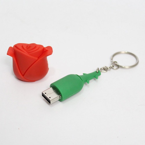 Red Rose Shape USB 8 GB Pen Drive Flash Memory Stick