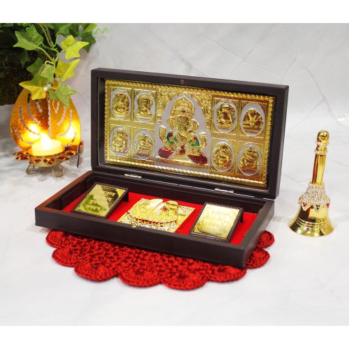 Gold Plated Ashtavinayak Bappa with Box