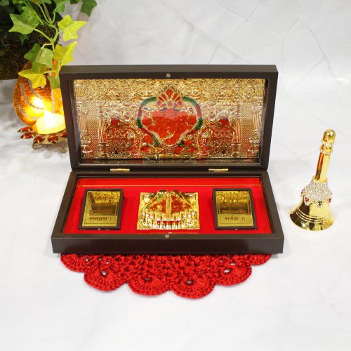 Gold Plated Siddhivinayak Bappa with Box