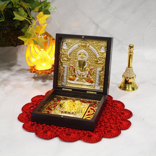 Gold Plated Dagdusheth Ganpati with Box