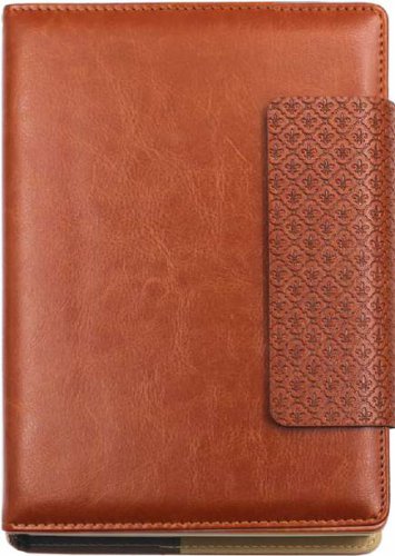 Swag | Modern Leather Diary Book | Artistic Oriental Design on the Magnetic Loop Closure