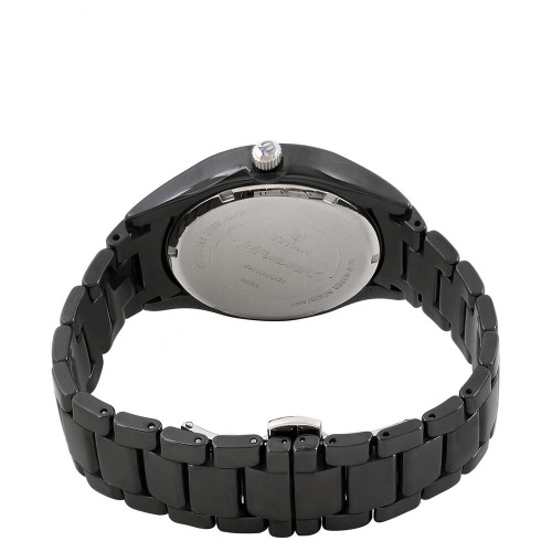 Black Dial Black Ceramic Strap Men's Watch | NH90018KC01J - TI