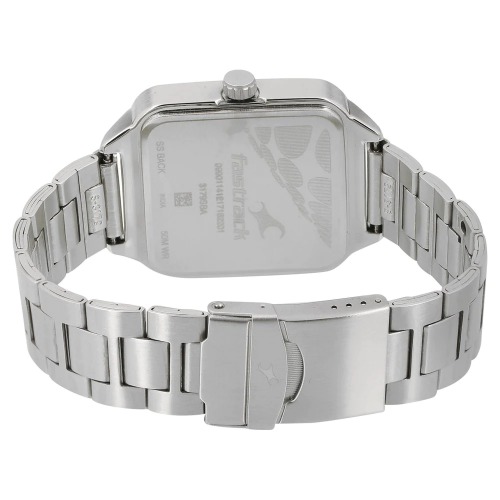 Fastrack Varsity White Dial Stainless Steel  Strap Men's Watch | 3179SM01