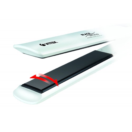 VITEK VT-2309 BW-I Hair Straightener With Aqua Ceramic Coating & Max 230ºc With Lcd Display (White)