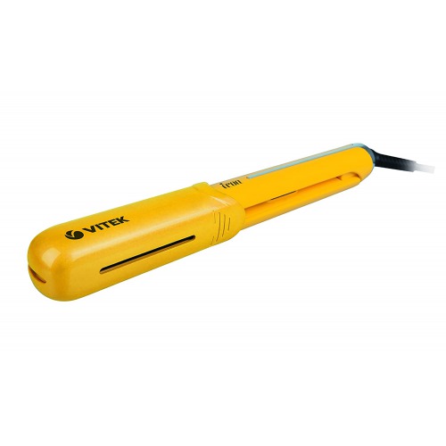 VITEK VT-2312 Y-I Hair Straightener With Protective Cap & Aqua Ceramic Coating - Max 220º C With LED Indicator (Yellow)