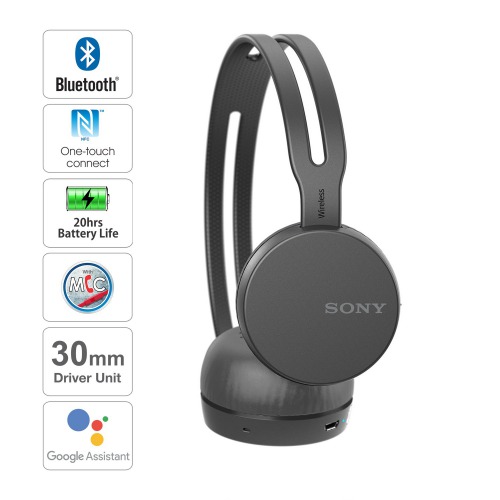 Sony WH-CH400 Wireless Headphones (Black)