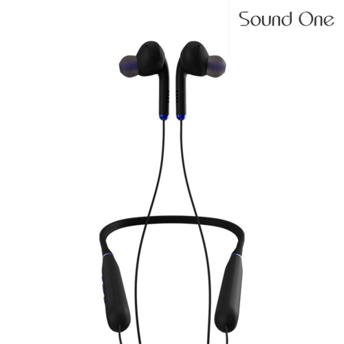 Sound One X90 Wireless Bluetooth In Ear Neckband Earphone with Mic (Blue; Black)