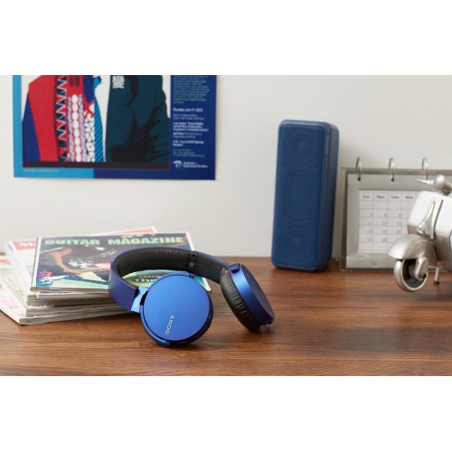 Sony MDR-XB650BT Wireless Extra Bass Headphones (Blue)