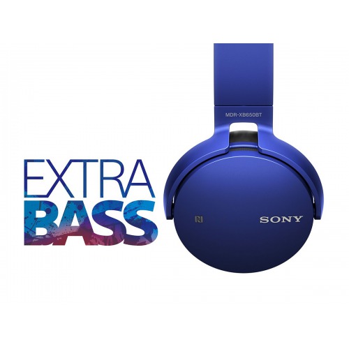 Sony MDR-XB650BT Wireless Extra Bass Headphones (Blue)