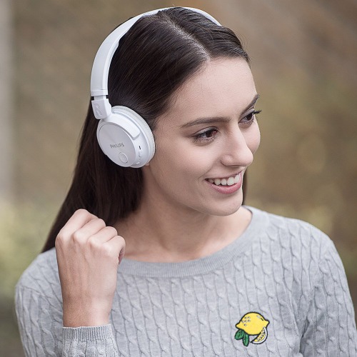 Philips SHB3060BK Bluetooth Headphones (White)
