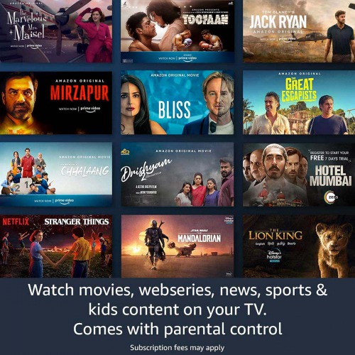 Fire TV Stick (3rd Gen, 2021) with all-new Alexa Voice Remote (includes TV and app controls) | HD streaming device | 2021 release