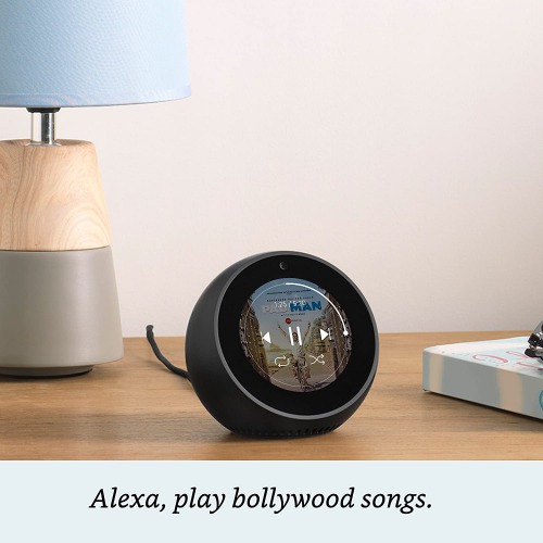 Echo Spot – Smart Alarm Clock with Alexa – Black