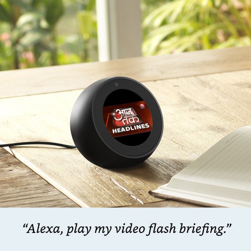Echo Spot – Smart Alarm Clock with Alexa – Black