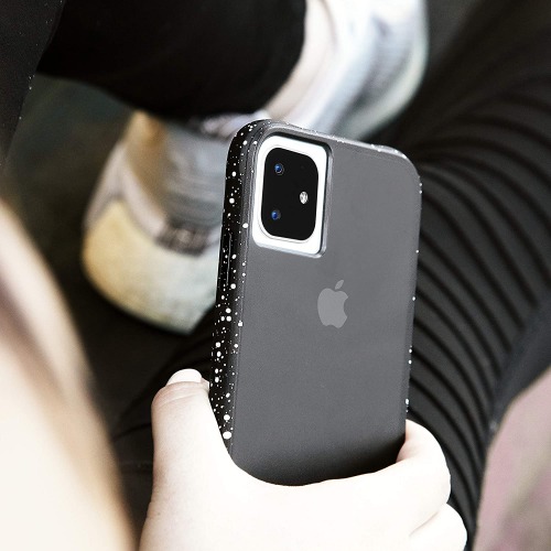 Case-Mate Tough Speckled, Designed for Apple iPhone 11 Pro Case Cover 5.8 Hard Back - Black