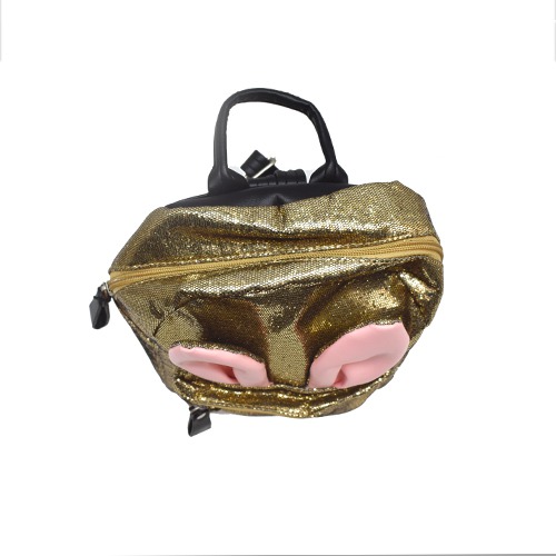 Golden Glitter Back Pack Mini | Party Casual Travel Backpacks for school college party outing